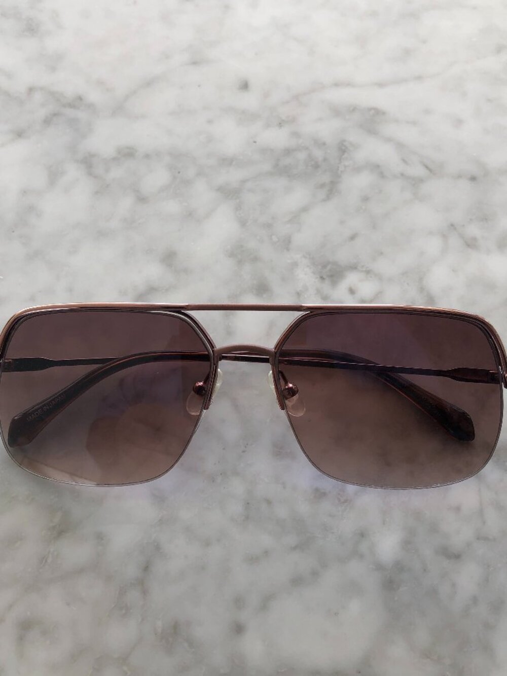 NEW SAMA EYEWEAR SUNGLASSES MODEL COOPER IN FRENCH-AMBER COLOR COMBINATION